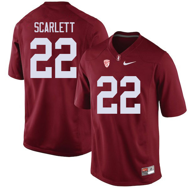Men #22 Cameron Scarlett Stanford Cardinal College Football Jerseys Sale-Cardinal - Click Image to Close